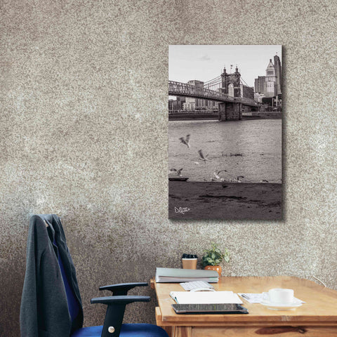 Image of 'Suspension Bridge I' by Donnie Quillen Canvas Wall Art,26 x 40