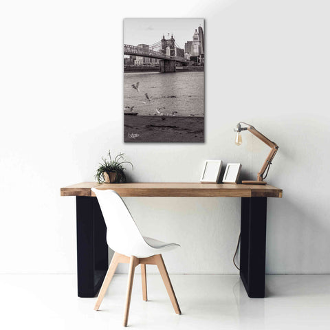 Image of 'Suspension Bridge I' by Donnie Quillen Canvas Wall Art,26 x 40