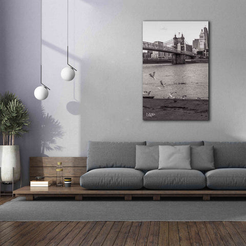 Image of 'Suspension Bridge I' by Donnie Quillen Canvas Wall Art,40 x 60