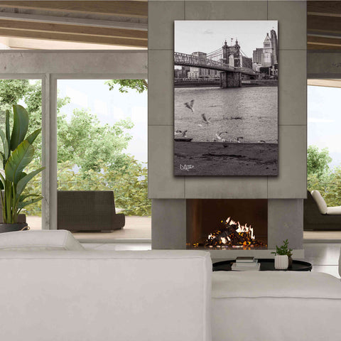 Image of 'Suspension Bridge I' by Donnie Quillen Canvas Wall Art,40 x 60