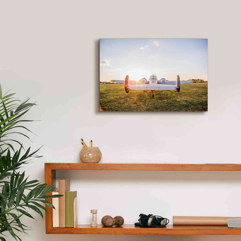 Image of 'Into the Sunset' by Donnie Quillen Canvas Wall Art,18 x 12