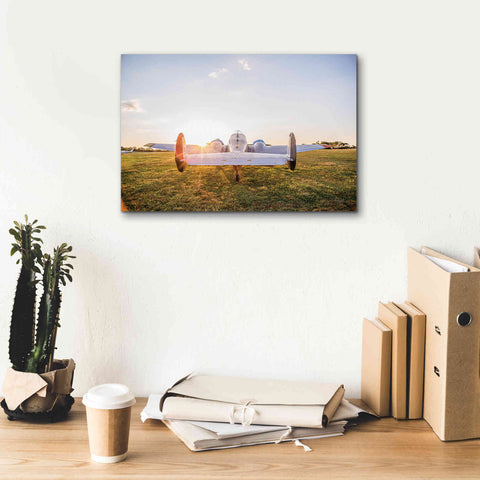 Image of 'Into the Sunset' by Donnie Quillen Canvas Wall Art,18 x 12