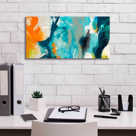Image of 'Tidal Abstract II' by Sisa Jasper Canvas Wall Art,24 x 12