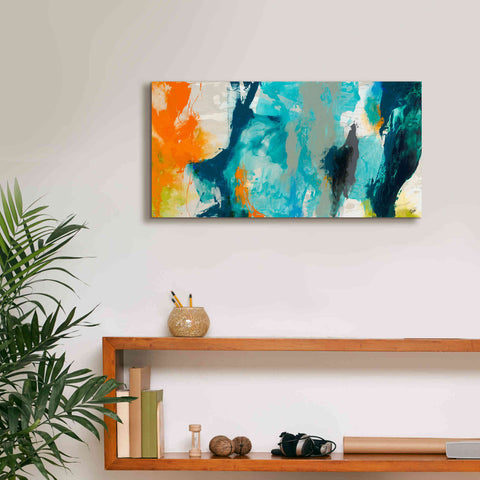 Image of 'Tidal Abstract II' by Sisa Jasper Canvas Wall Art,24 x 12