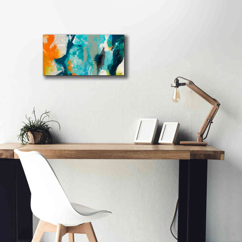 Image of 'Tidal Abstract II' by Sisa Jasper Canvas Wall Art,24 x 12
