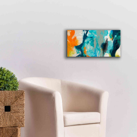 Image of 'Tidal Abstract II' by Sisa Jasper Canvas Wall Art,24 x 12