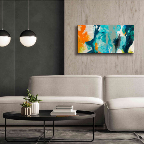 Image of 'Tidal Abstract II' by Sisa Jasper Canvas Wall Art,40 x 20