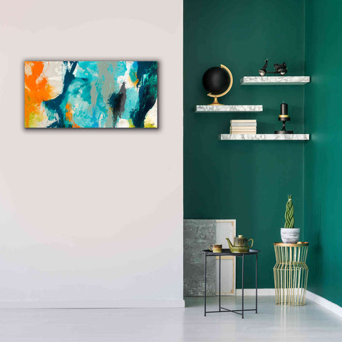 Image of 'Tidal Abstract II' by Sisa Jasper Canvas Wall Art,40 x 20
