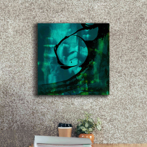 Image of 'Turquoise Element III' by Sisa Jasper Canvas Wall Art,18 x 18