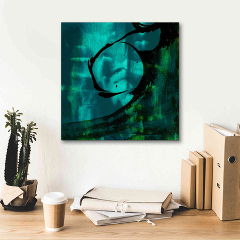 Image of 'Turquoise Element III' by Sisa Jasper Canvas Wall Art,18 x 18