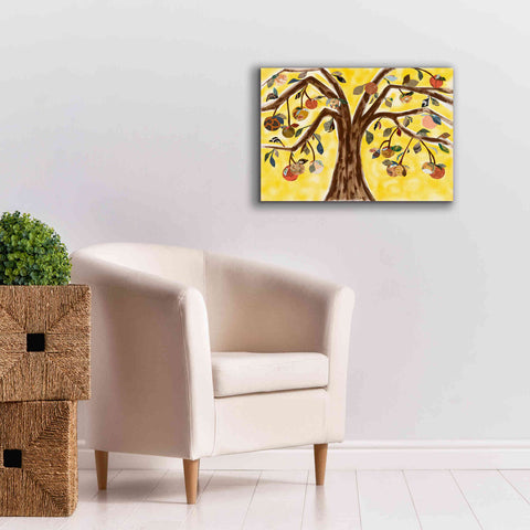 Image of 'Yellow Orange Tree' by Sisa Jasper Canvas Wall Art,26 x 18