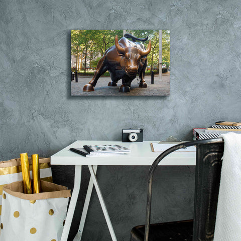 Image of 'Bull of Wallstreet' Canvas Wall Art,18 x 12