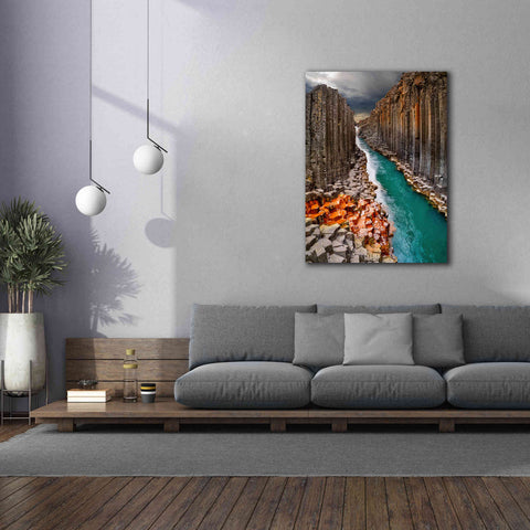 Image of 'Divided' Canvas Wall Art,40 x 54
