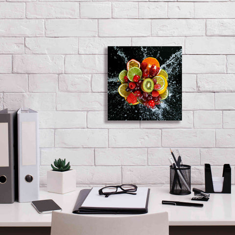 Image of 'Fruit Splash III' Canvas Wall Art,12 x 12