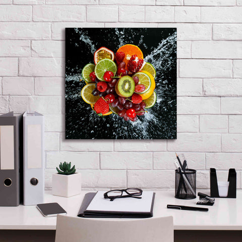 Image of 'Fruit Splash III' Canvas Wall Art,18 x 18