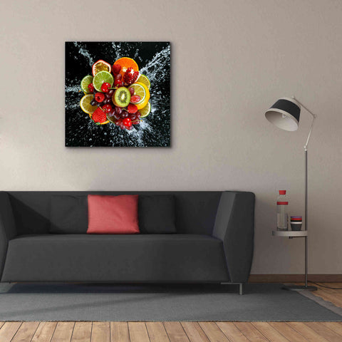 Image of 'Fruit Splash III' Canvas Wall Art,37 x 37
