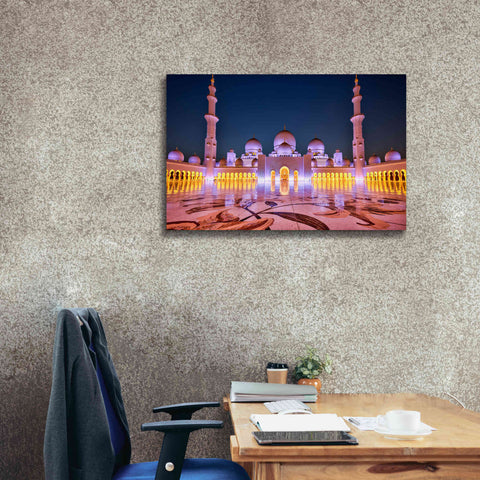 Image of 'Sheikh Zayed Grand Mosque' Canvas Wall Art,40 x 26