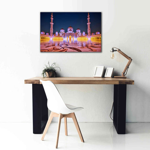 Image of 'Sheikh Zayed Grand Mosque' Canvas Wall Art,40 x 26