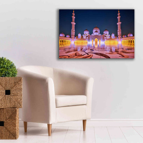 Image of 'Sheikh Zayed Grand Mosque' Canvas Wall Art,40 x 26