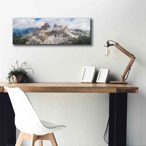 Image of 'Tre Cime Di Lavaredo' Canvas Wall Art,36 x 12