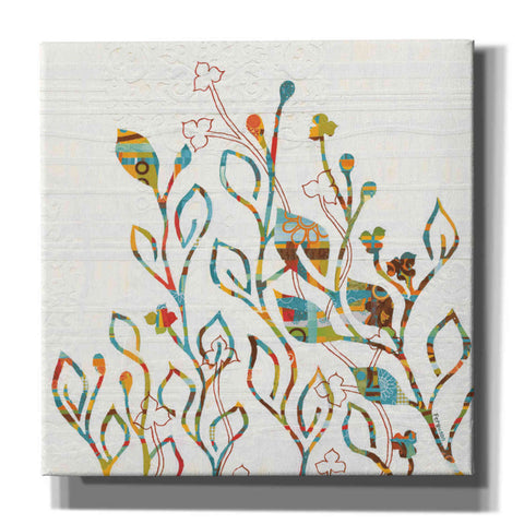 Image of 'Rainbow Vines with Flowers Spice' by Kathy Ferguson, Canvas Wall Art