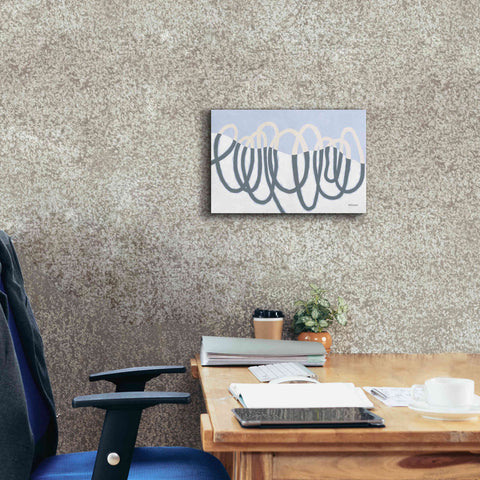 Image of 'Loops III' by Kathy Ferguson, Canvas Wall Art,18 x 12