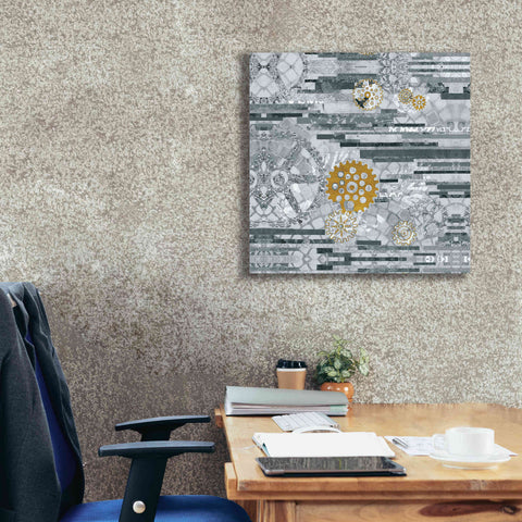 Image of 'EU Timetable II BW' by Kathy Ferguson, Canvas Wall Art,26 x 26