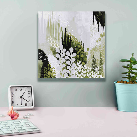 Image of 'BW Forest II with Green' by Kathy Ferguson, Canvas Wall Art,12 x 12