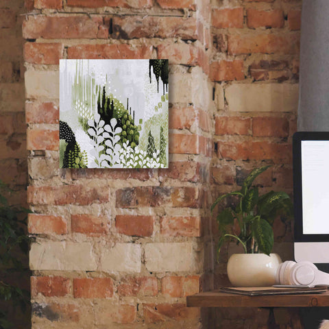 Image of 'BW Forest II with Green' by Kathy Ferguson, Canvas Wall Art,12 x 12