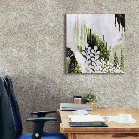 Image of 'BW Forest II with Green' by Kathy Ferguson, Canvas Wall Art,26 x 26