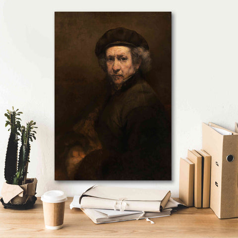 Image of 'Self-Portrait' by Rembrandt, Canvas Wall Art,18 x 26
