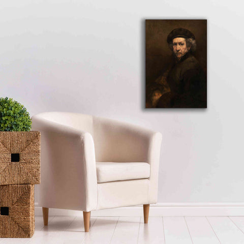 Image of 'Self-Portrait' by Rembrandt, Canvas Wall Art,18 x 26