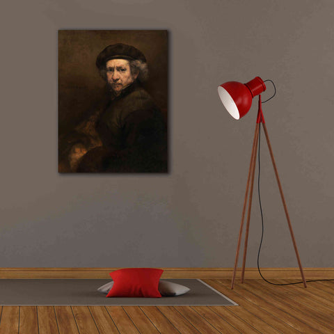 Image of 'Self-Portrait' by Rembrandt, Canvas Wall Art,26 x 34