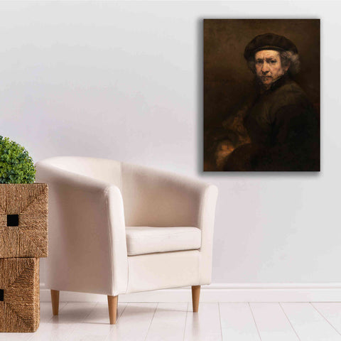 Image of 'Self-Portrait' by Rembrandt, Canvas Wall Art,26 x 34