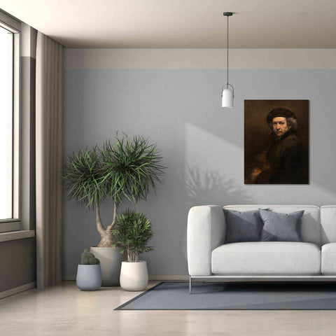 Image of 'Self-Portrait' by Rembrandt, Canvas Wall Art,26 x 34