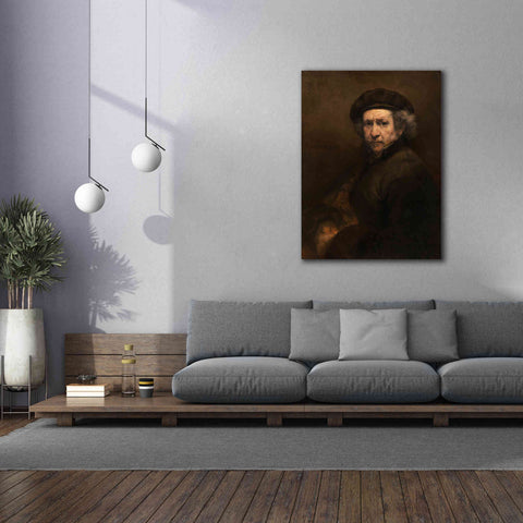 Image of 'Self-Portrait' by Rembrandt, Canvas Wall Art,40 x 54