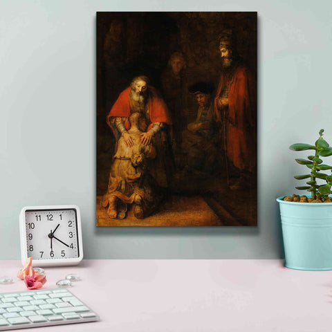 Image of 'The Return of the Prodigal Son' by Rembrandt, Canvas Wall Art,12 x 16