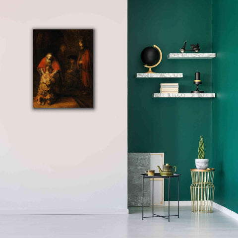 Image of 'The Return of the Prodigal Son' by Rembrandt, Canvas Wall Art,26 x 34
