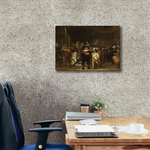 Image of 'The Night Watch' by Rembrandt, Canvas Wall Art,24 x 20
