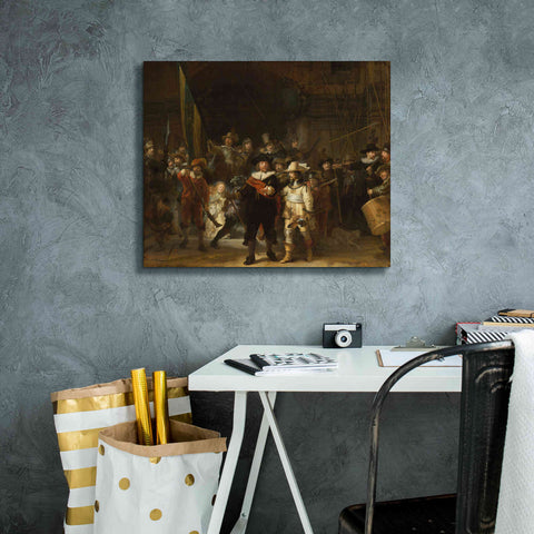 Image of 'The Night Watch' by Rembrandt, Canvas Wall Art,24 x 20