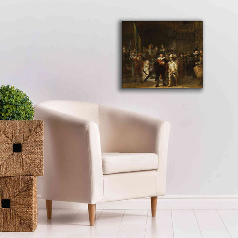 Image of 'The Night Watch' by Rembrandt, Canvas Wall Art,24 x 20