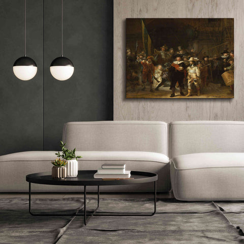 Image of 'The Night Watch' by Rembrandt, Canvas Wall Art,54 x 40