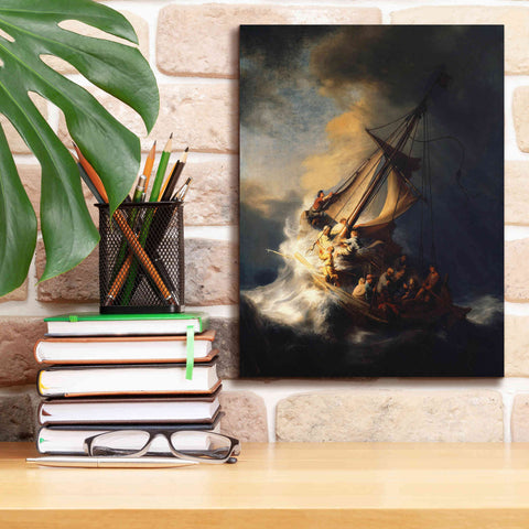 Image of 'The Storm on the Sea of Galilee' by Rembrandt, Canvas Wall Art,12 x 16