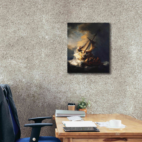 Image of 'The Storm on the Sea of Galilee' by Rembrandt, Canvas Wall Art,20 x 24