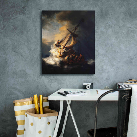 Image of 'The Storm on the Sea of Galilee' by Rembrandt, Canvas Wall Art,20 x 24