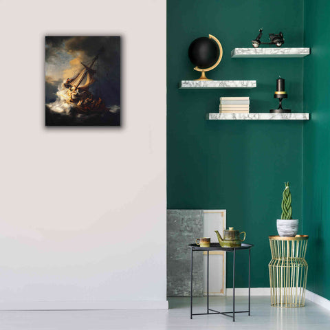 Image of 'The Storm on the Sea of Galilee' by Rembrandt, Canvas Wall Art,20 x 24