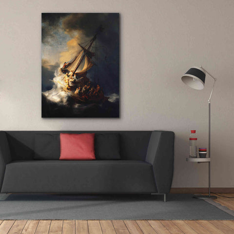 Image of 'The Storm on the Sea of Galilee' by Rembrandt, Canvas Wall Art,40 x 54