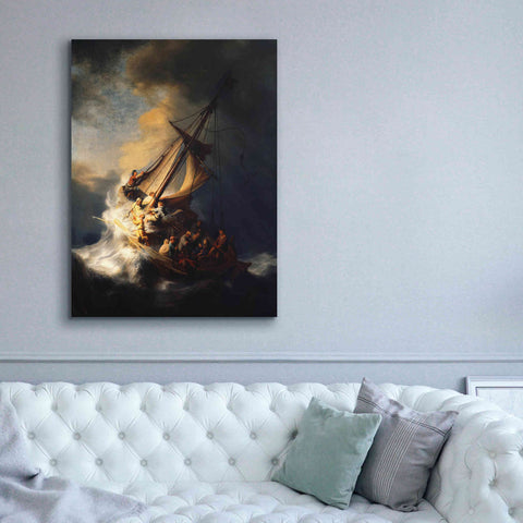 Image of 'The Storm on the Sea of Galilee' by Rembrandt, Canvas Wall Art,40 x 54