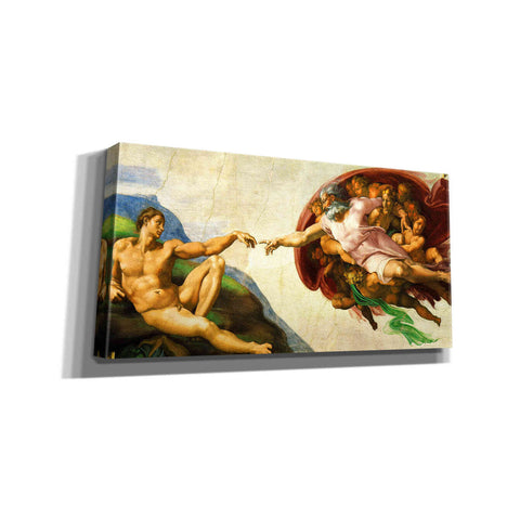 Image of 'The Creation of Adam' by Michelangelo, Canvas Wall Art