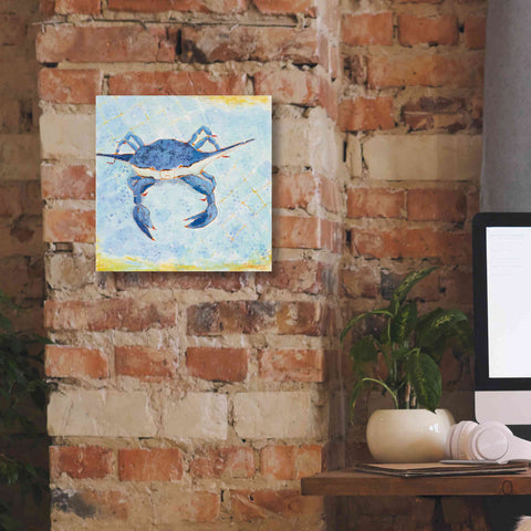 Image of 'Blue Crab VI' by Phyllis Adams, Canvas Wall Art,12 x 12